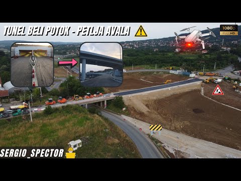 Vožnja kroz Tunel Beli Potok, prvi put se uključujem na kružni put preko Petlje Avala #belgrade
