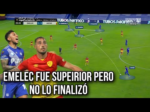 MDJ EMELEC 2-2 AUCAS / EMELE FUE SUPERIOR PERO NO FINALIZÓ A SU RIVAL.