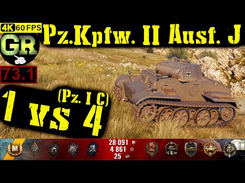 73_World of Tanks Pz.Kpfw. II Ausf. J WoT Replay - 8 Kills 1.1K DMG(Patch 1.5.0)