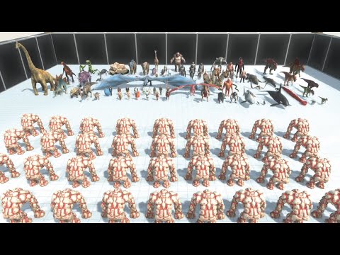 LAVA GOLEMS VS ALL - ARBS - Animal Revolt Battle Simulator