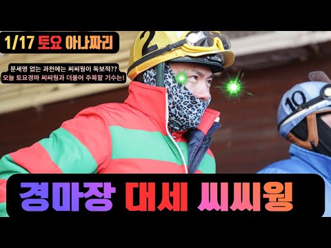 1/17 토요-윤택-경마 아나짜리 기복마 부진마 대잔치는 꼭 배당이!