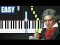Beethoven Ode To Joy EASY Piano Tutorial By PlutaX Synthesia