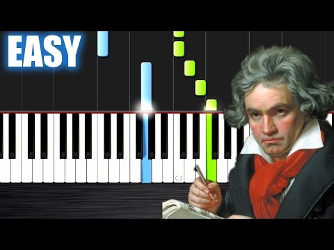 Beethoven - Ode To Joy - EASY Piano Tutorial by PlutaX - Synthesia