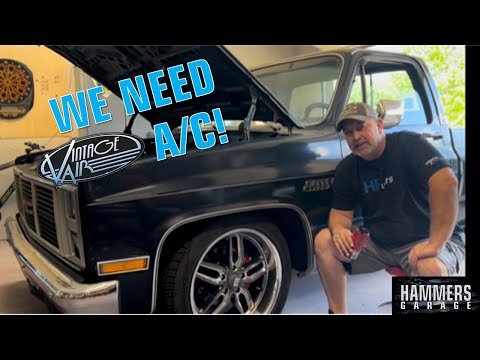 Winston gets Vintage Air! Squarebody LS swap A/C