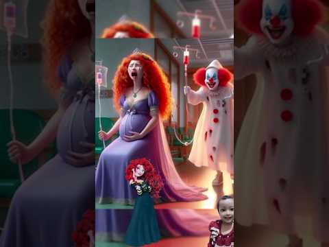 pregnant princess and clown in hospital 