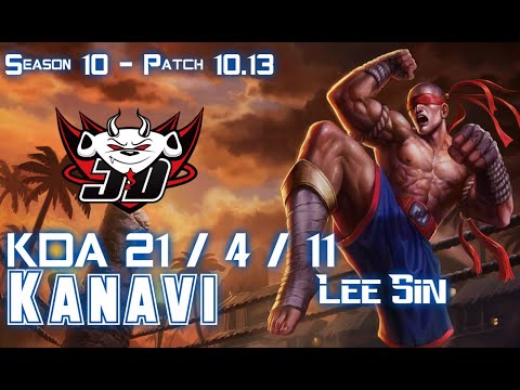 JDG Kanavi LEE SIN vs ELISE Jungle - Patch 10.13 KR Ranked