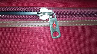 How to open stuck zipper of trolley bag easily