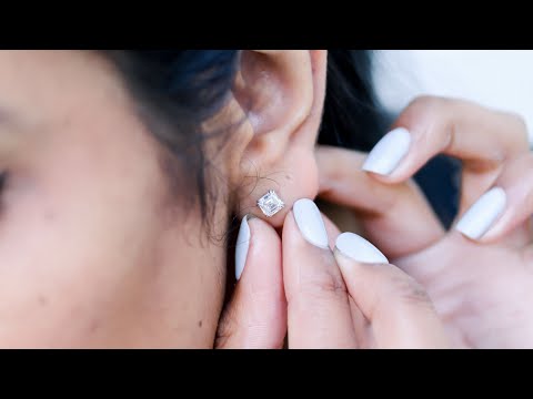 1.4ctw Asscher Cut Lab Diamond Stud Earrings | Ada Diamonds