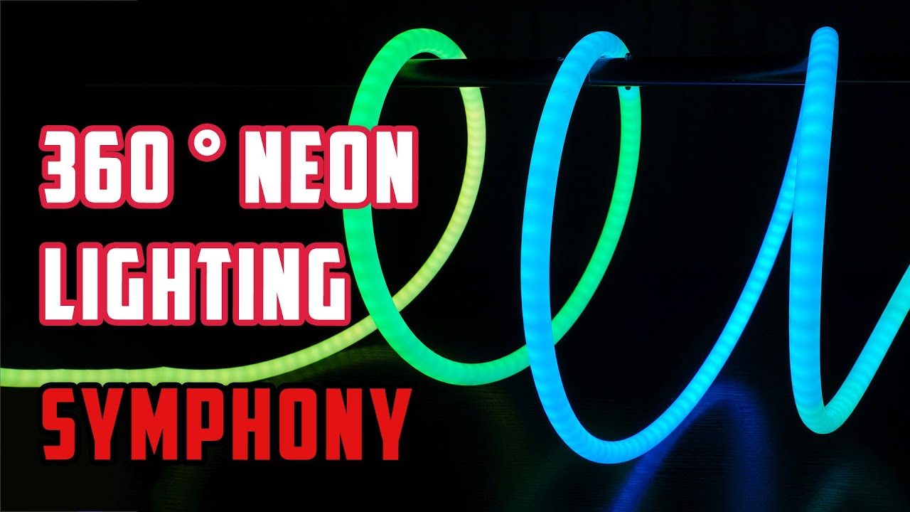 Round silicone tube with SMD RGBWIC addressable led strips 1