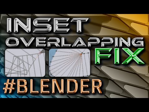 Inset Overlapping Faces - Fixing Methods - 3 Ways, 4 Examples 🔶 Blender 3D