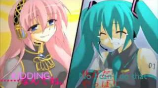 Cover art for hatsune miku-megurine luka scissoroid eng subs