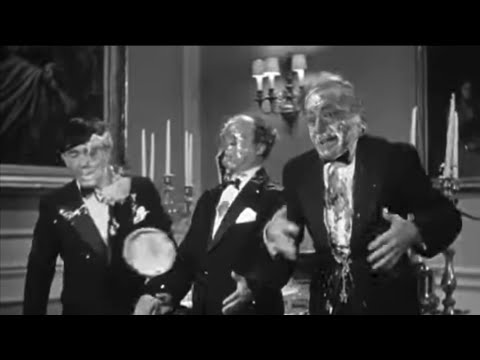The Three Stooges - Half-wits Holidays, with another pie fight scene with Curly, just to include him