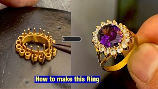 Diamond Ring | Gold Ring with diamond Making