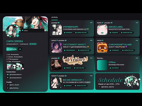 ☠️【SCHEDULE WEEK JANUARY 12】☠️