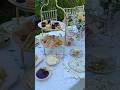 English tea setup at a beautiful garden 😍 #birthday ##decor #party #viral #wedding #foryou #fyp #diy
