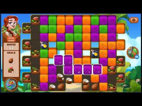 Lost Island Blast Adventure Level 1482 - NO BOOSTERS 🏝️ | SKILLGAMING ✔️