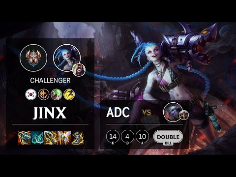 Jinx ADC vs Tristana - KR Challenger Patch 11.19