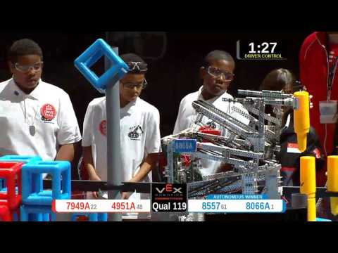 2015 VRC-MS Spir Q119 -  (7949A 8557) 52-Spirit Div-VRC Middle School-VEX Worlds 2015