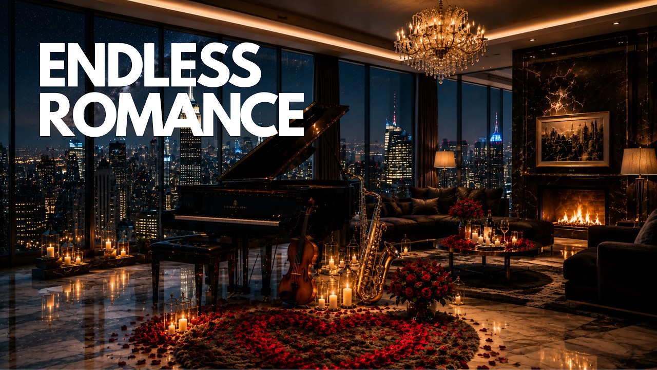 Romantic Night Instrumental – Beautiful Piano, Violin & Saxophone Music