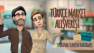 Türkçe Market Alışverişi  🛒 | Turkish Shopping 🛒 | Learning Turkish | 