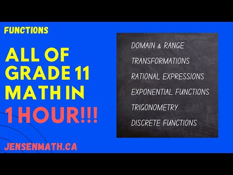 ALL OF GRADE 11 MATH IN 1 HOUR! (exam review part 1) | jensenmath.ca