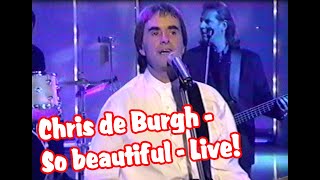 Chris De Burgh "So Beautiful" LIVE on National Lottery + Interview