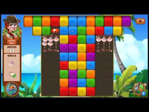 Lost Island Blast Adventure Level 967 - NO BOOSTERS 🏝️ | SKILLGAMING ✔️