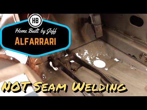 NOT seam welding the Alfarrari - Ferrari engined Alfa 105 Alfarrari build part 122