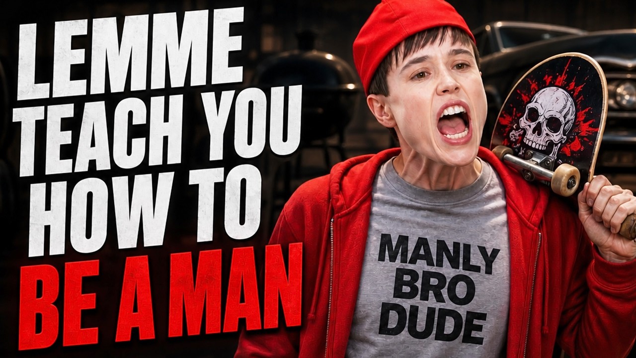Tiny Emotional Woman Ellen Page Teaches Us MASCULINITY 💪