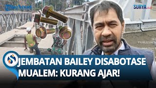 "KURANG AJAR!" Gubernur Aceh Mualem MARAH soal Baut Jembatan Bailey Dimaling & Disabotase