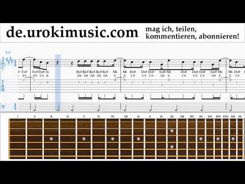 Gitarrenunterricht Silvestre Dangond Nicky Jam - Cásate Conmigo Noten Lernen Teil#2 um-i995