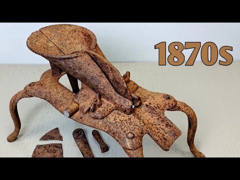 1870 Extremely Rusty Antique Cherry Pitter | Restoration 