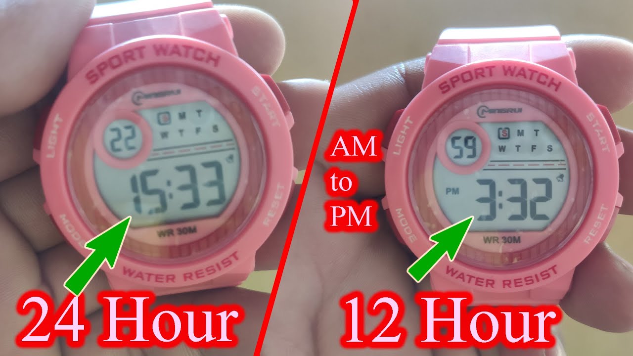 How do you set AM and PM on a digital clock? Tipseri