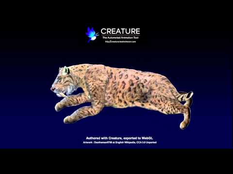Sabretooth Cat Running in Creature