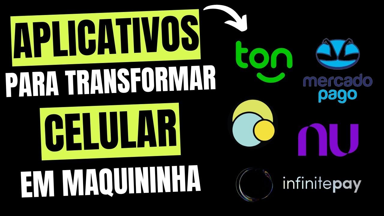 TOP 3 APLICATIVOS para TRANSFORMAR Seu CELULAR em MAQUININHA de CARTÃO