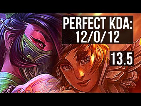 AKALI vs TALIYAH (MID) | 12/0/12, Legendary, 800+ games | KR Challenger | 13.5
