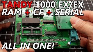 Viewer mail: All-in-one RAM + CF + RS232 for the Tandy 1000 EX/HX!