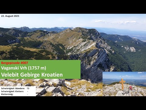 Besteigung Vaganski Vrh (1757m) im Paklenica Park, höchster Gipfel des Velebit Gebirges in Kroatien