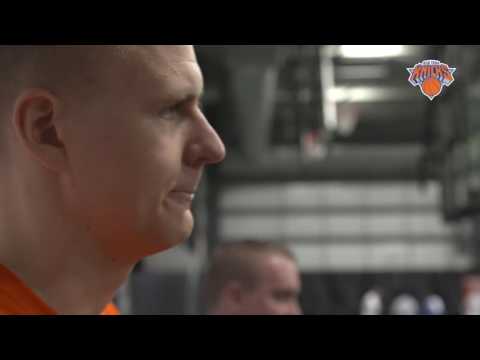 Kristaps Porzingis talks about Derrick Rose