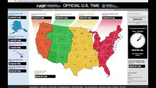 “Fall Back” from Daylight Saving Time to Standard Time in USA at 60x (2025) [No Audio]