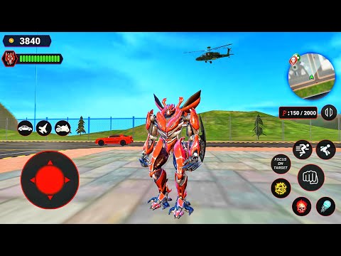 Mirage Robot Bike Transform City Attack - Android Gameplay