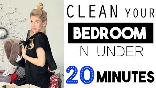 ORGANIZE: Clean Your Bedroom In LESS Than 20 Minutes!