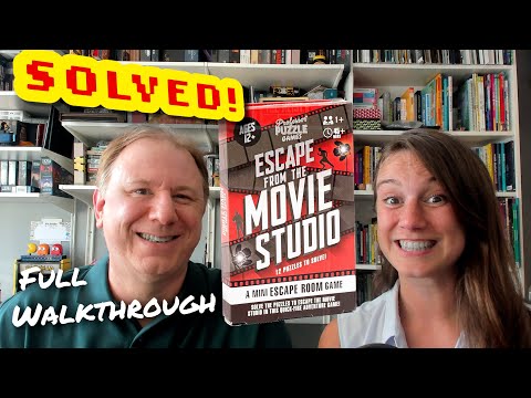 Escape the Movie Studio by Professor Puzzle - full walkthrough + solution with Dr Gareth and Laura