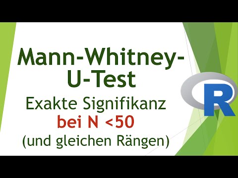 Mann-Whitney-U-Test in R - exakter p-Wert - Daten analysieren R (98)