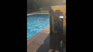 Reverse pool jump