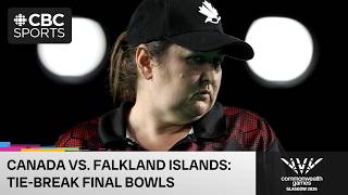 Final bowls in Kelly McKerihen's women's singles sectional play vs. Falkland Islands at Glasgow 2026