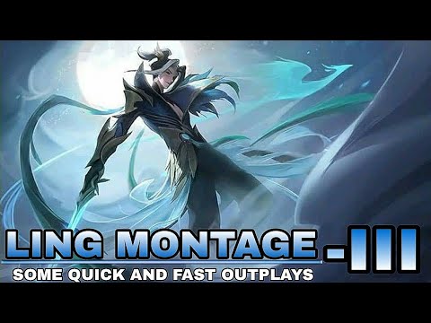 LING MONTAGE -III | LING FAST HAND BEST MOMENTS | MOBILE LEGENDS BANG BANG