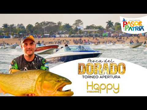 🚤 Largada de Lanchas en Paso de la Patria | Pesca del Dorado Torneo apertura | Happy Streaming