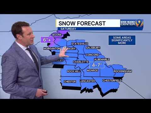 FORECAST: We are pinpointing how much snow you will get | WSOC-TV