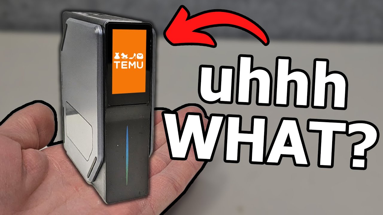 This TINY TEMU PC… has a built-in SCREEN??